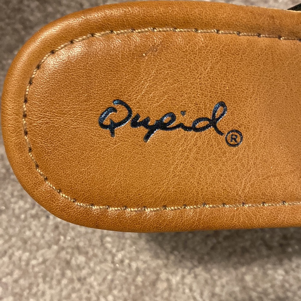 Qupid Size 8 1/2 Black wedge sandals - Picture 5 of 7